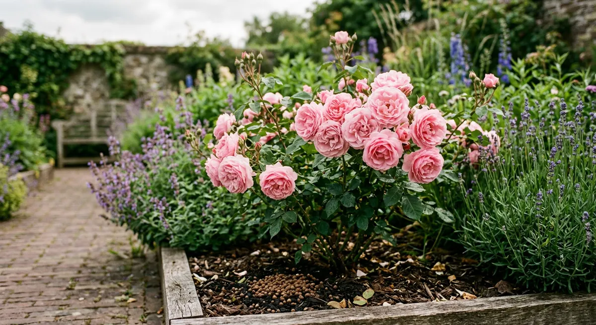 Rozen bemesten in de zomer